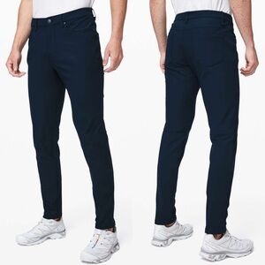 Lululemon ABC Pants Mens Trousers Sz 30 Navy Blue Style M5704S Slim Fit Stretch‎